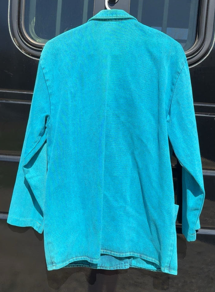 Wanted Denim Bedazzled Feather Jacket