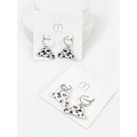 Western Cowgirl Hat Earrings ONE(12) / MIX COLOR ONE(12) MIX COLOR Love and Repeat- Tilden Co.