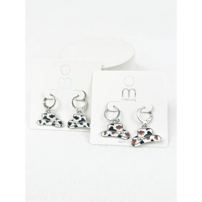 Western Cowgirl Hat Earrings Love and Repeat- Tilden Co.
