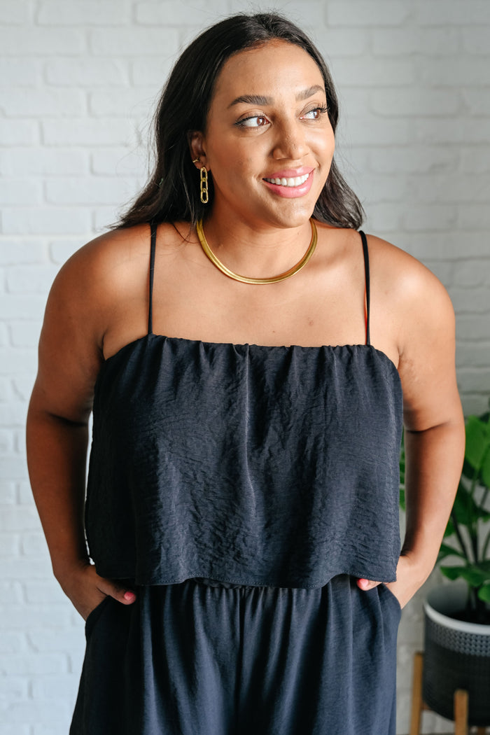 When All is Said and Done Spaghetti Strap Jumpsuit Jumpsuit Ave Shops- Tilden Co.