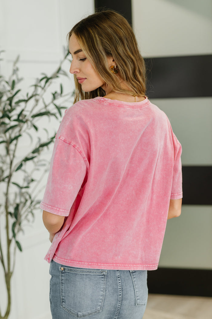 Who's That Girl Crochet Pocket T-Shirt T-Shirt Ave Shops- Tilden Co.