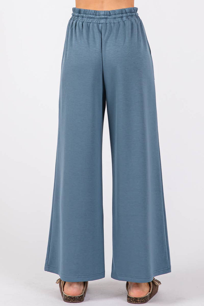 Wide Leg Drawstring Pants Sewn and Seen- Tilden Co.