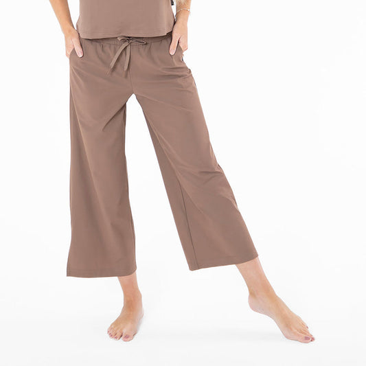 Wide Leg Tech Pants Rose Clay / XS / Regular Rose Clay XS Casual Pants Janela Bay- Tilden Co.
