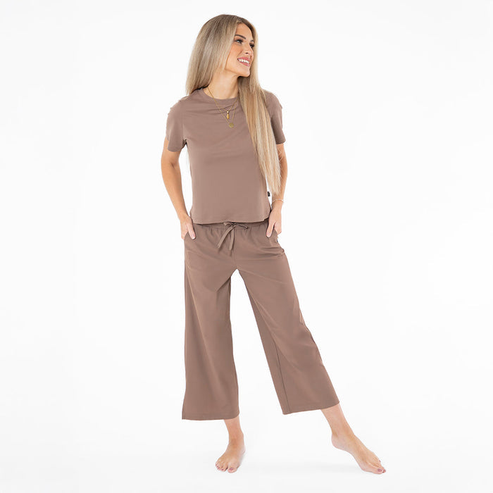 Wide Leg Tech Pants Casual Pants Janela Bay- Tilden Co.