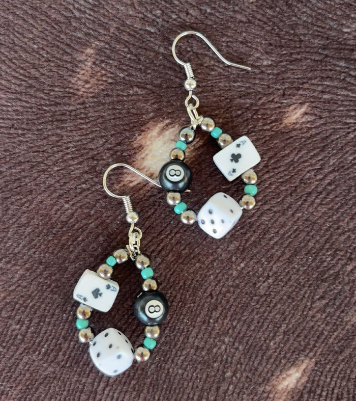 Wild Card Dangle Earrings