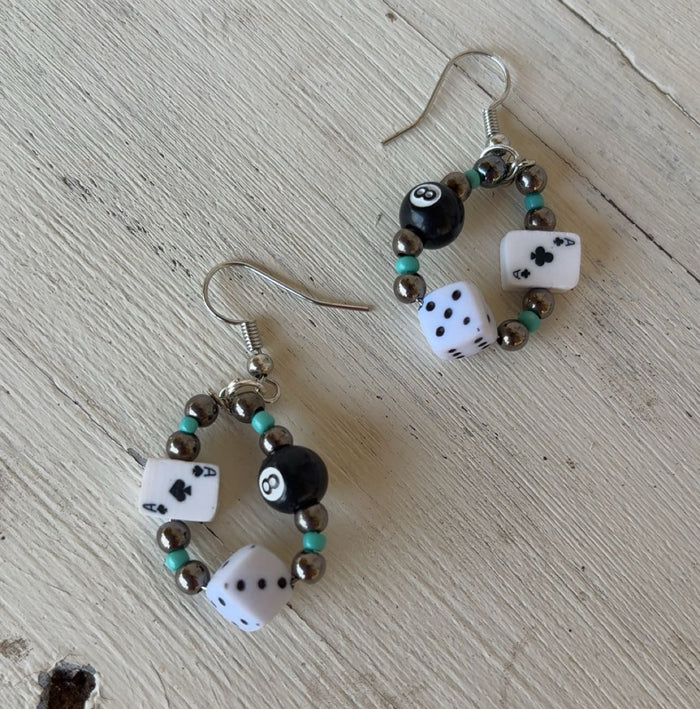 Wild Card Dangle Earrings