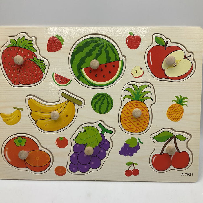 Wooden Fruit Peg Puzzle
