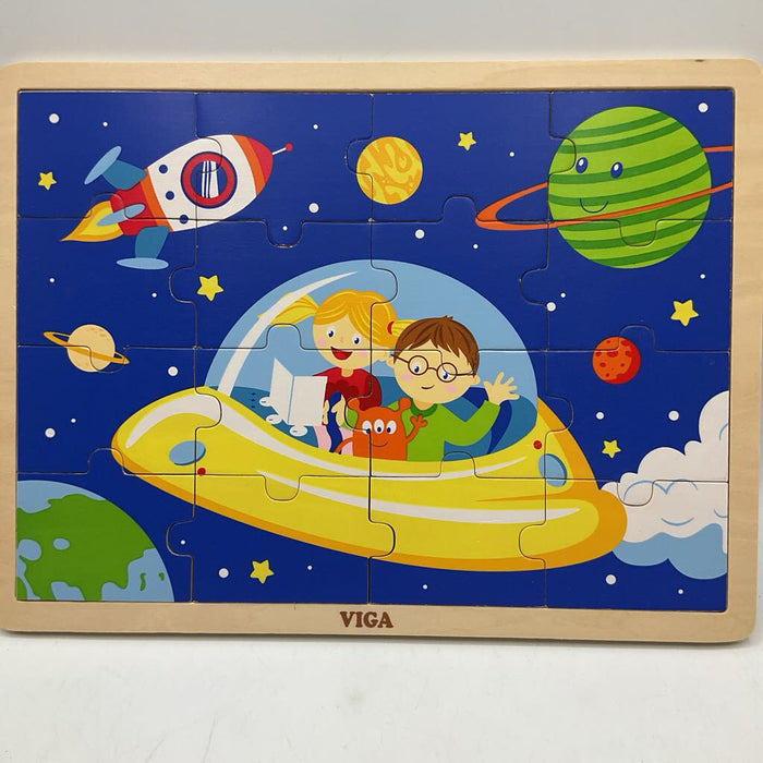 Wooden Outer Space Chunky Puzzle