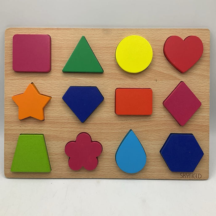 Wooden Shapes Chunky Puzzle