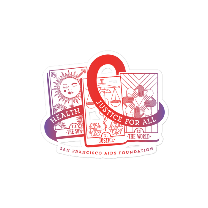 World AIDS Day, Radiant Tarot Reading Sticker