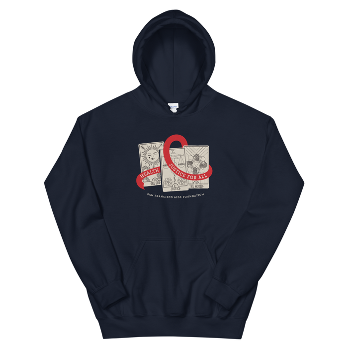 World AIDS Day, Tarot Reading + AIDS Awareness Ribbon Gender Neutral Hoodie