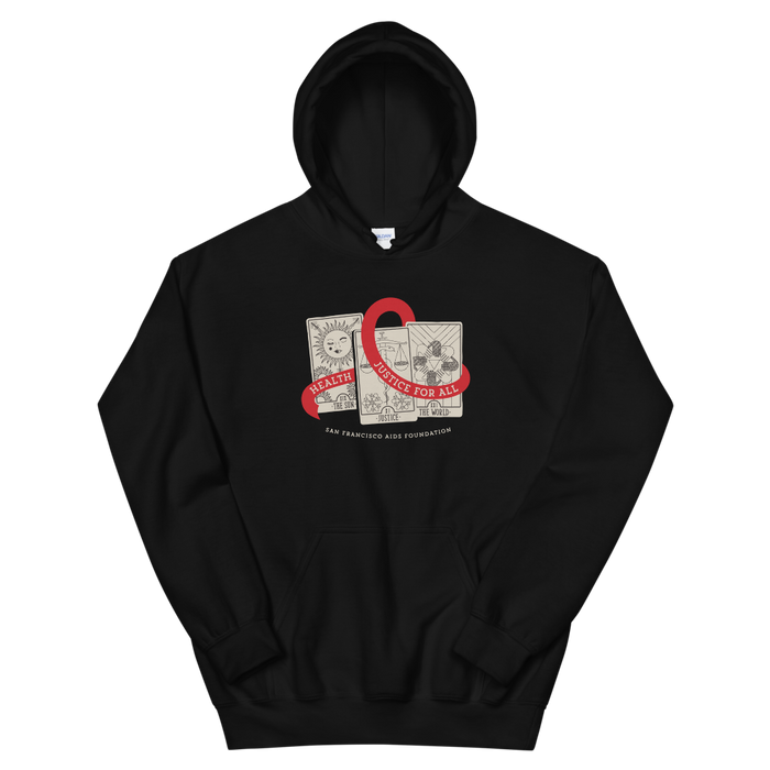World AIDS Day, Tarot Reading + AIDS Awareness Ribbon Gender Neutral Hoodie