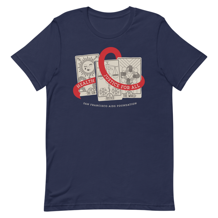 World AIDS Day, Tarot Reading + AIDS Awareness Ribbon Gender Neutral T-Shirt