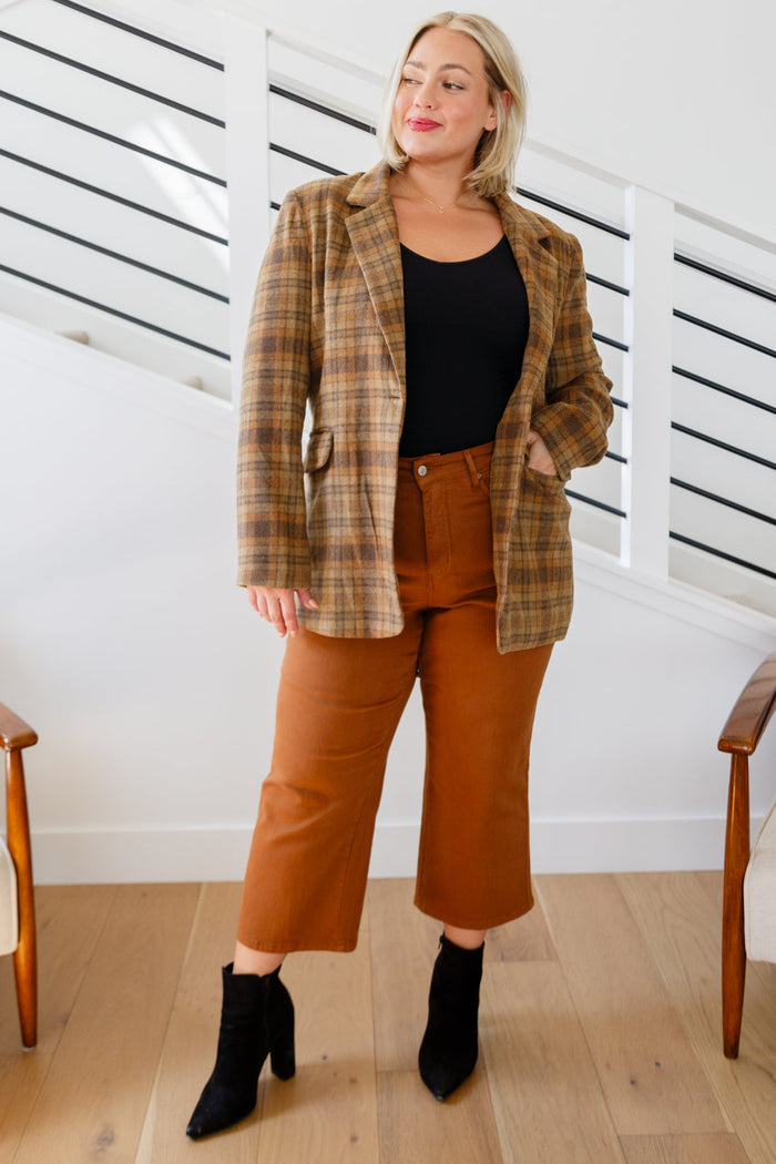 World Class Plaid Blazer Blazer Ave Shops- Tilden Co.
