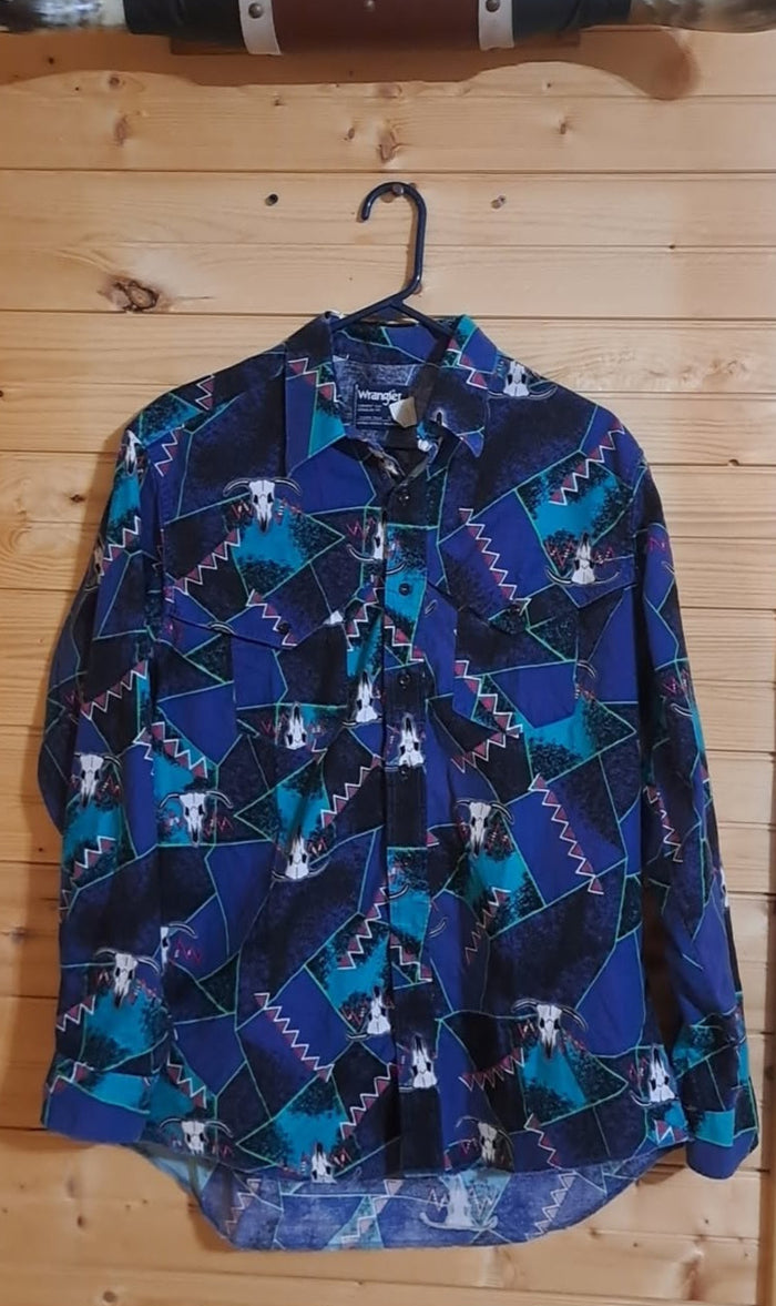 Wrangler 90's Men's Crazy Cow Skull