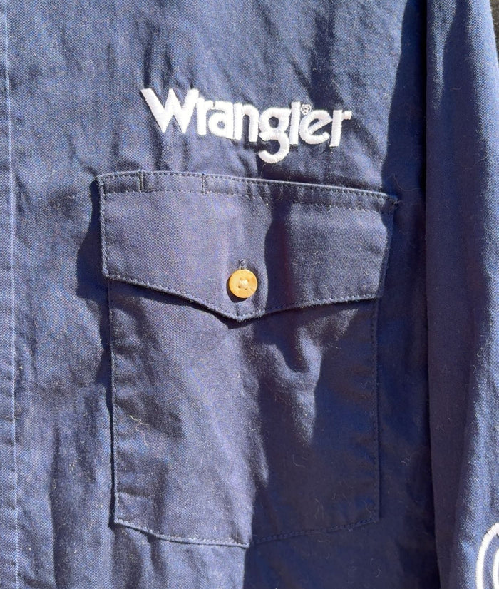 Wrangler Dark Blue Printing On Sleeve And Back