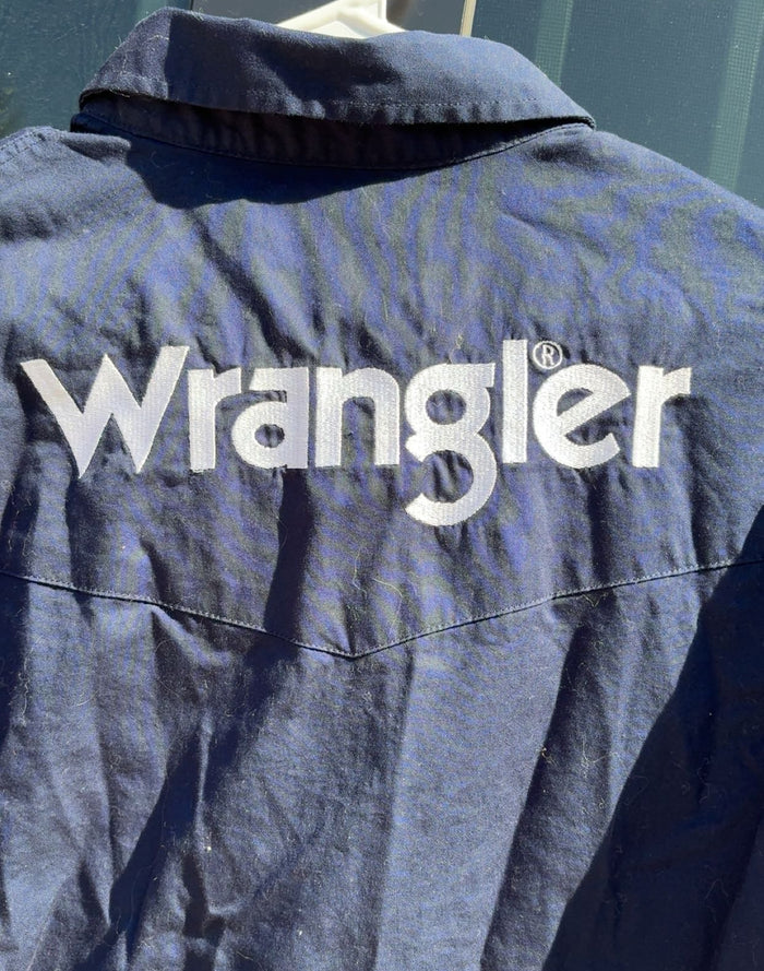 Wrangler Dark Blue Printing On Sleeve And Back