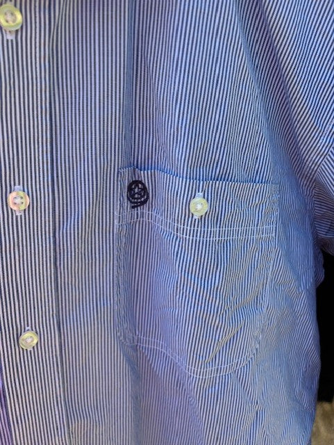 Wrangler George Strait Collection Pin Striped Button-up