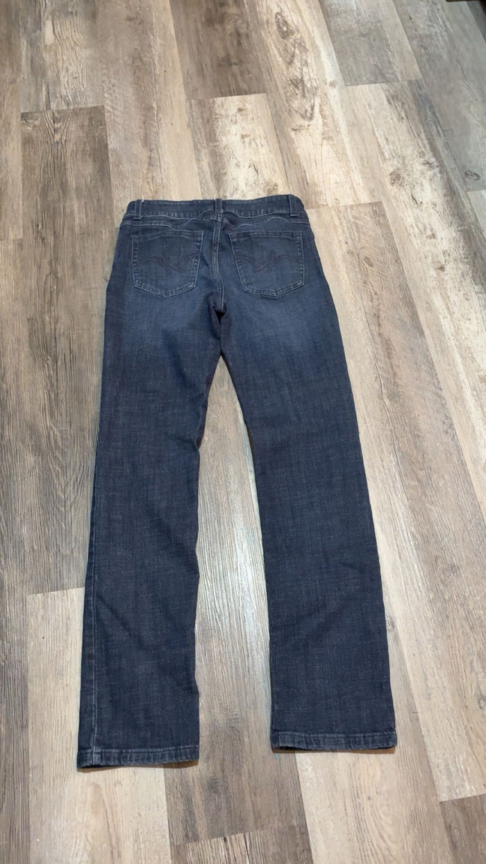 Wrangler Straight Leg Dark Wash Denim Jeans