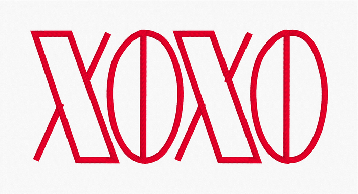 XOXO Appliqué Embroidery Design