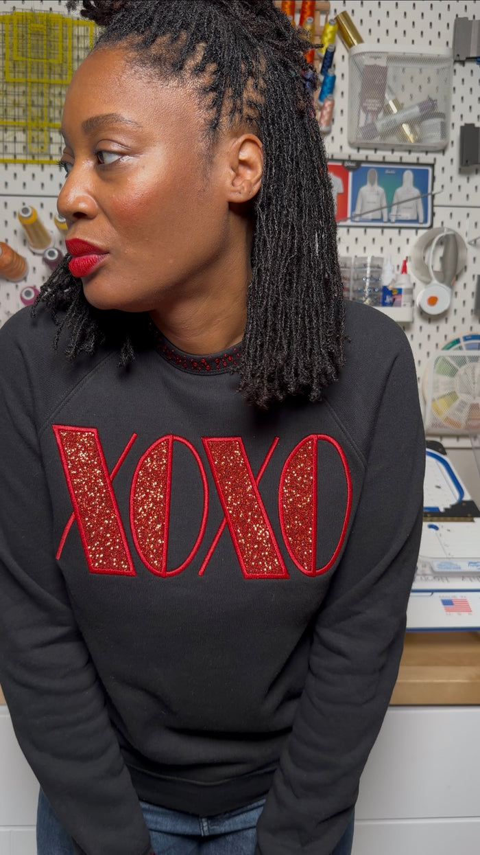 XOXO Appliqué Embroidery Design