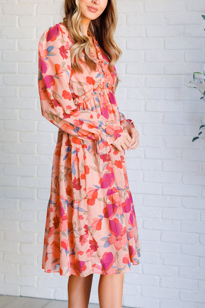 You And Me Floral Dress Midi Dress Ave Shops- Tilden Co.