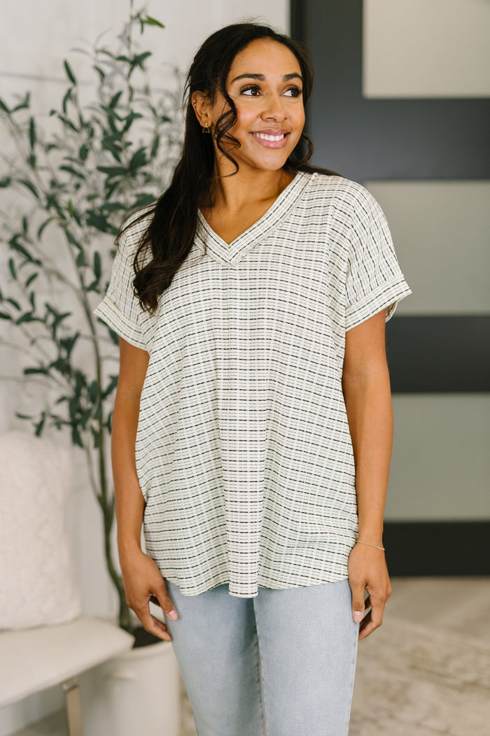 You Just Get It V-Neck Top Womens Ave Shops- Tilden Co.