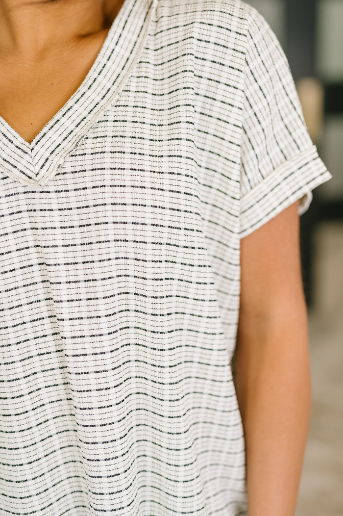 You Just Get It V-Neck Top Womens Ave Shops- Tilden Co.