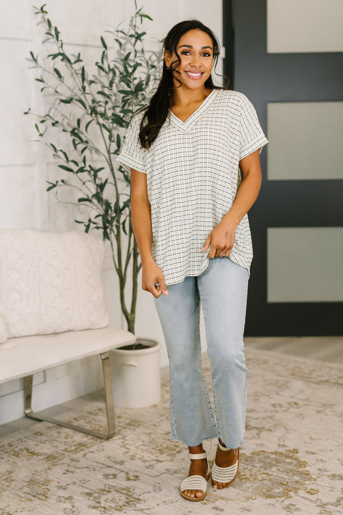 You Just Get It V-Neck Top Womens Ave Shops- Tilden Co.