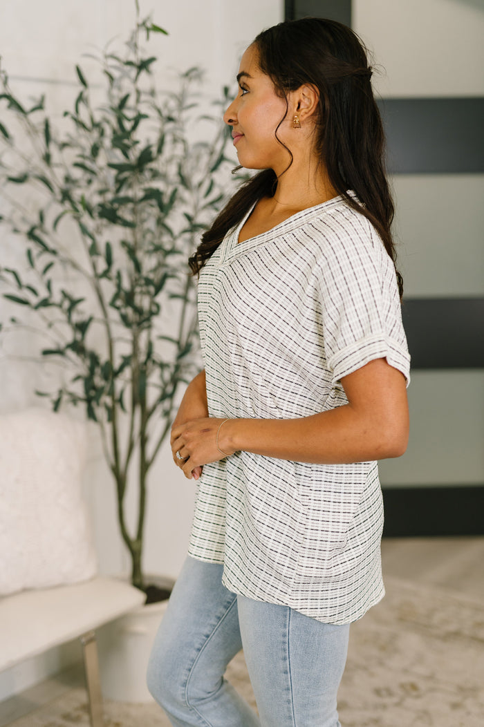 You Just Get It V-Neck Top Womens Ave Shops- Tilden Co.
