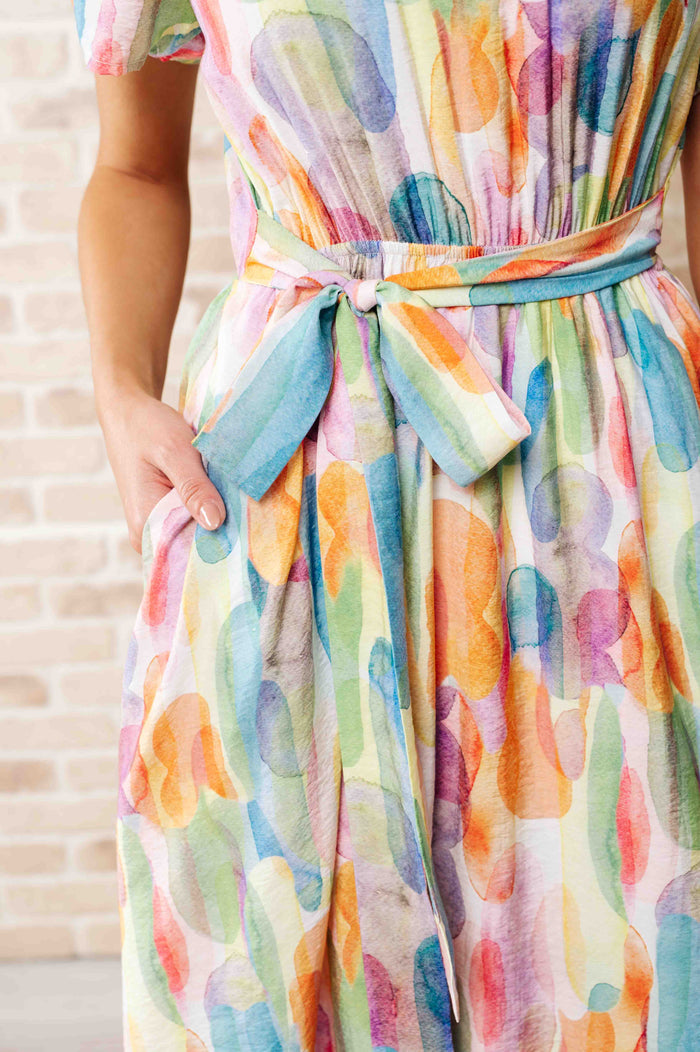 Young, Wild & Free Round Neck Dress Knee Length Dress Ave Shops- Tilden Co.