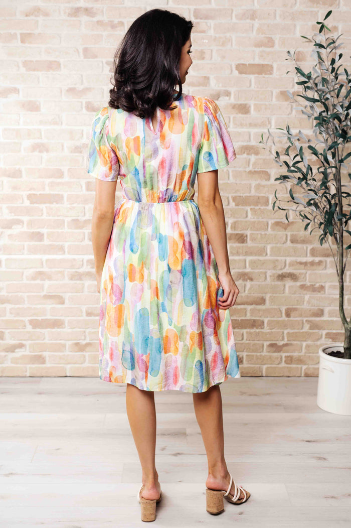 Young, Wild & Free Round Neck Dress Knee Length Dress Ave Shops- Tilden Co.
