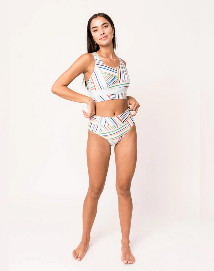 Zari Mid Rise Swim Bottom (XXL) Swim Bottom Nani- Tilden Co.