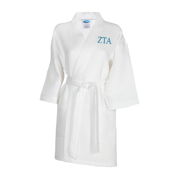 Zeta Tau Alpha Waffle Weave Kimono Bathrobe
