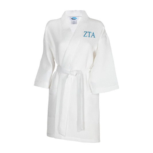 Zeta Tau Alpha Waffle Weave Kimono Bathrobe