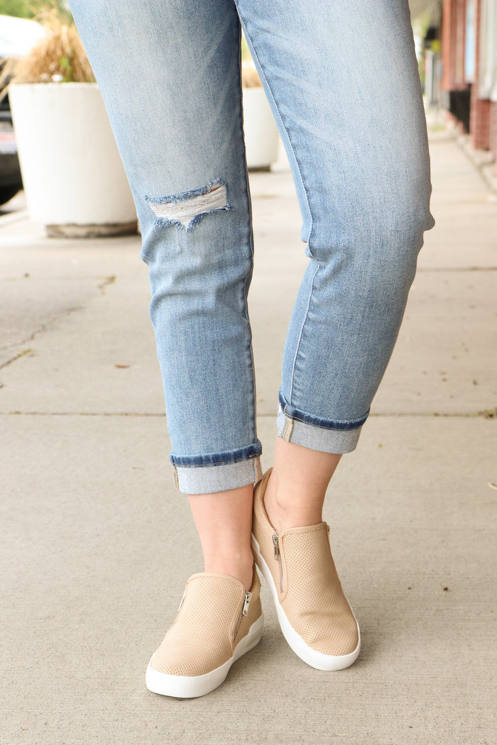 Zion Sneaker in Nude Sneaker Maker's Shoes- Tilden Co.