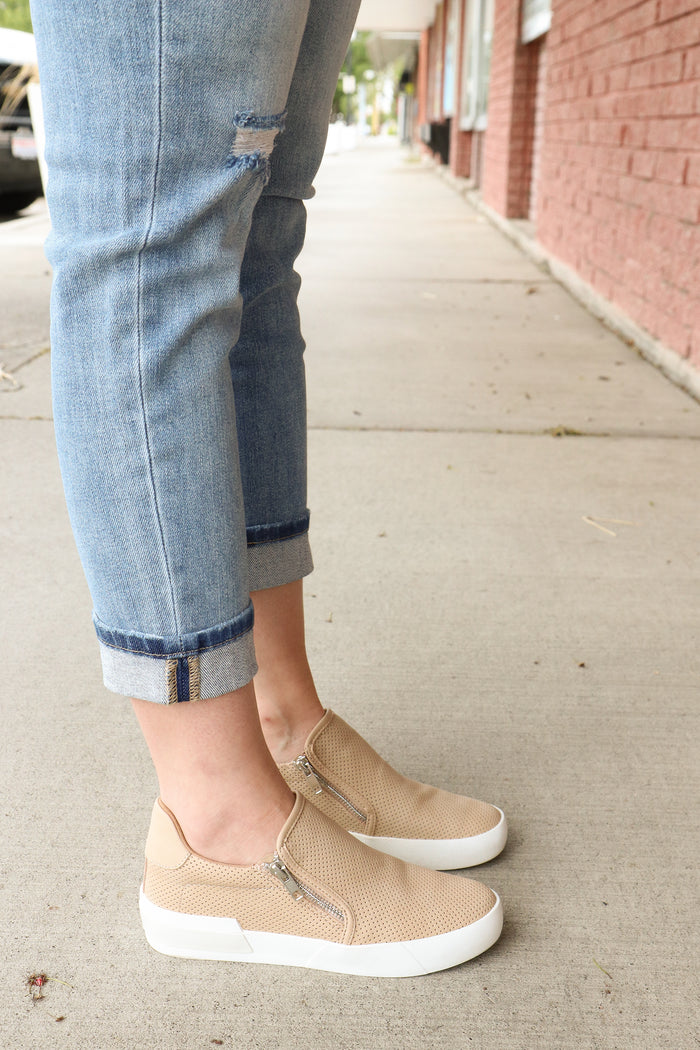 Zion Sneaker in Nude Sneaker Maker's Shoes- Tilden Co.